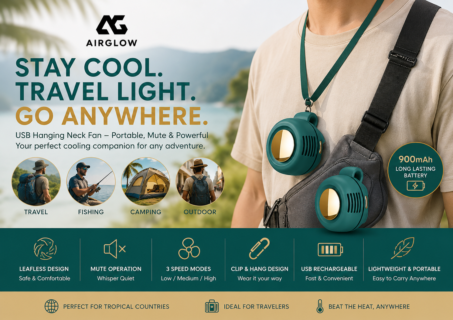 AirGlow Mini Fan